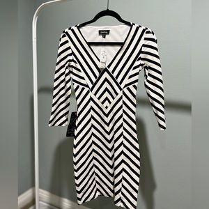 Bebe Stripped Spandex Dress